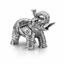 Серебряная статуэтка Слон с поднятым хоботом 930755